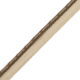 Francoise Cord With Tape Trim by Samuel & Sons in Latte