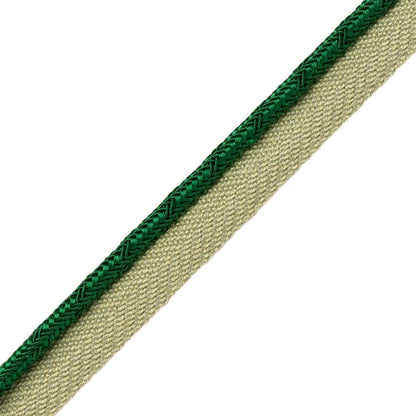 Francoise Cord With Tape Trim by Samuel & Sons in Emerald
