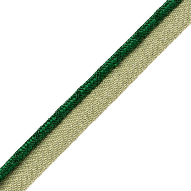 Francoise Cord With Tape Trim by Samuel & Sons in Emerald
