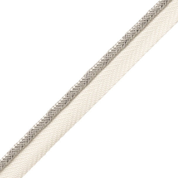 Francoise Cord With Tape Trim by Samuel & Sons in Frost