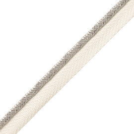 Francoise Cord With Tape Trim by Samuel & Sons in Frost