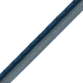 Francoise Cord With Tape Trim by Samuel & Sons in Peacock