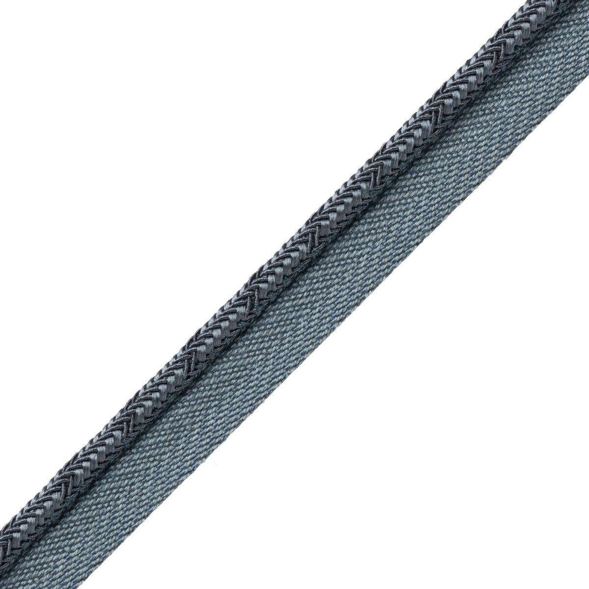 Francoise Cord With Tape Trim by Samuel & Sons in Slate Blue