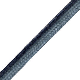 Francoise Cord With Tape Trim by Samuel & Sons in Lapis