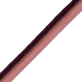 Francoise Cord With Tape Trim by Samuel & Sons in Aubergine