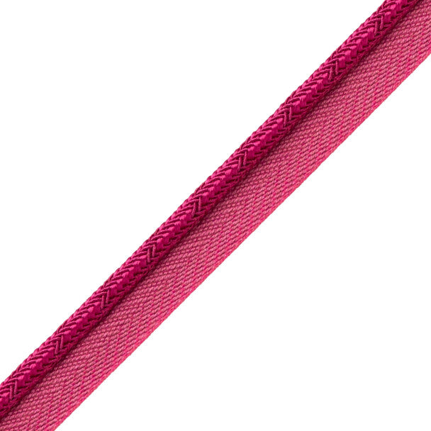 Francoise Cord With Tape Trim by Samuel & Sons in Magenta
