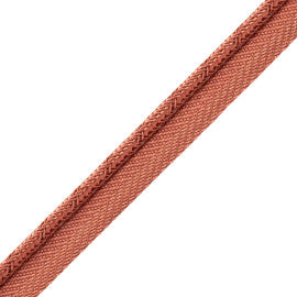 Francoise Cord With Tape Trim by Samuel & Sons in Coral