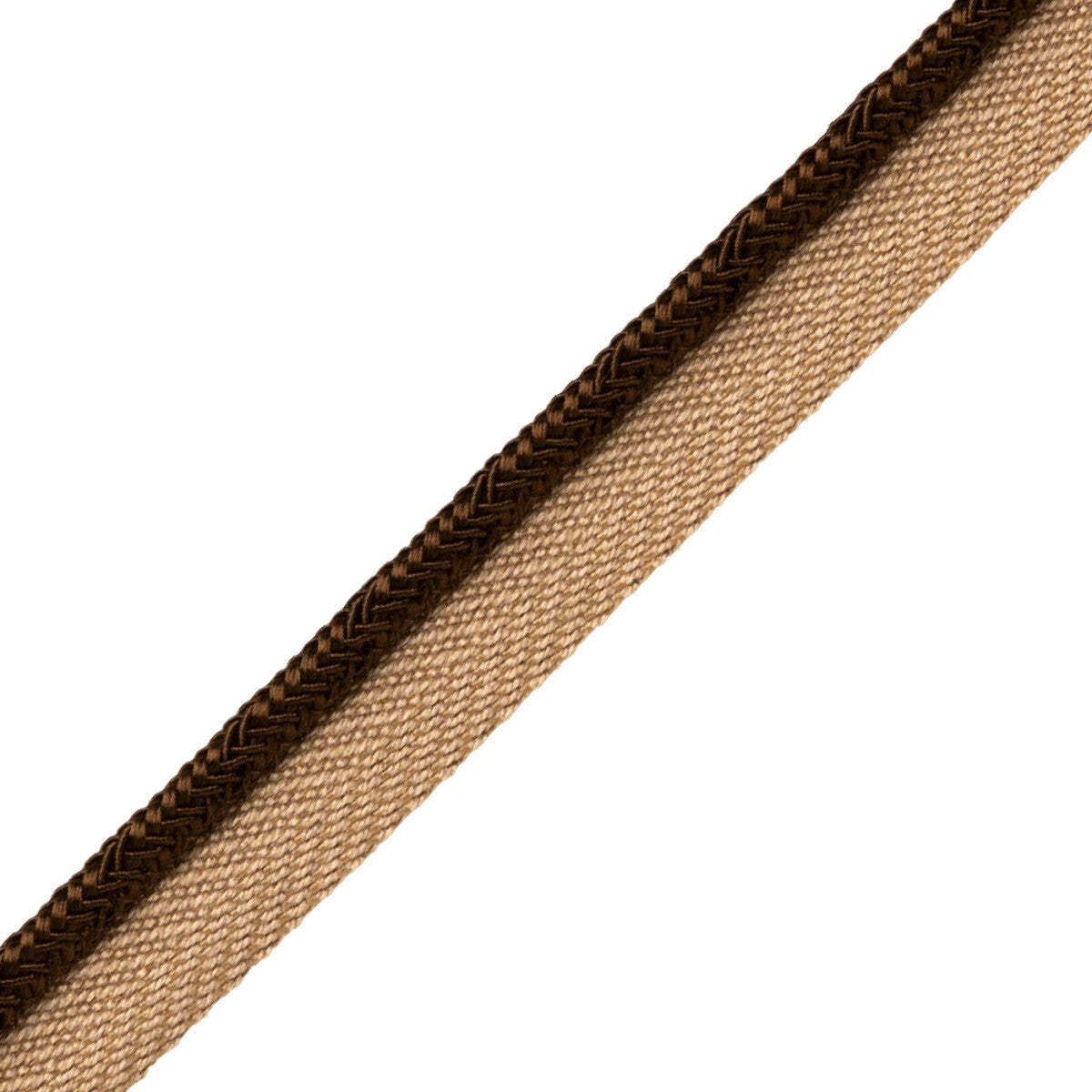 Francoise Cord With Tape Trim by Samuel & Sons in Mink