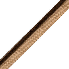 Francoise Cord With Tape Trim by Samuel & Sons in Mink
