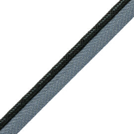 Francoise Cord With Tape Trim by Samuel & Sons in Viridian