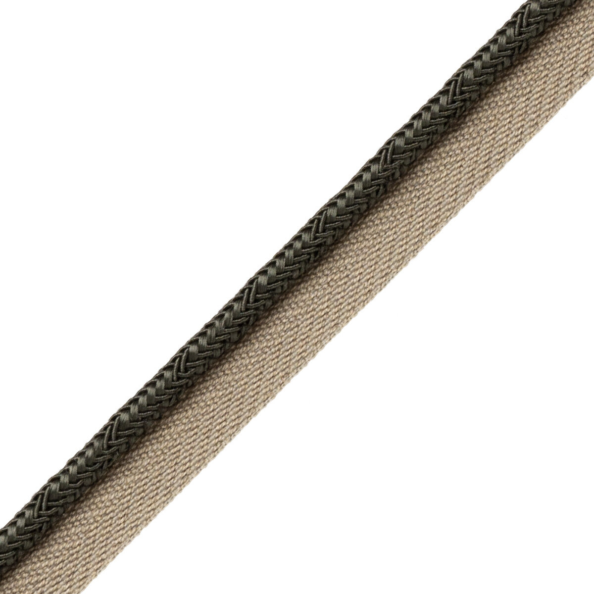 Francoise Cord With Tape Trim by Samuel & Sons in Charcoal