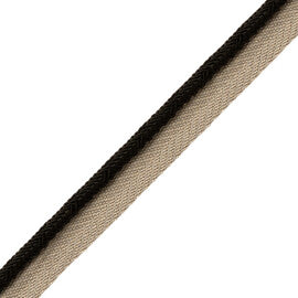 Francoise Cord With Tape Trim by Samuel & Sons in Onyx