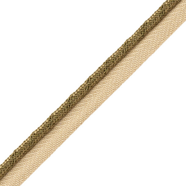 Francoise Metallic Cord With Tape Trim by Samuel & Sons in Gold