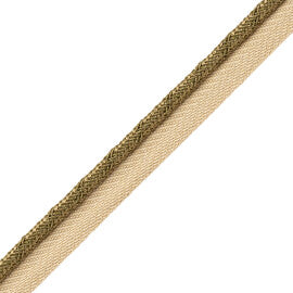 Francoise Metallic Cord With Tape Trim by Samuel & Sons in Gold