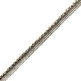 1/4" (5 Mm) Trianon Cord With Tape Trim by Samuel & Sons in Sterling