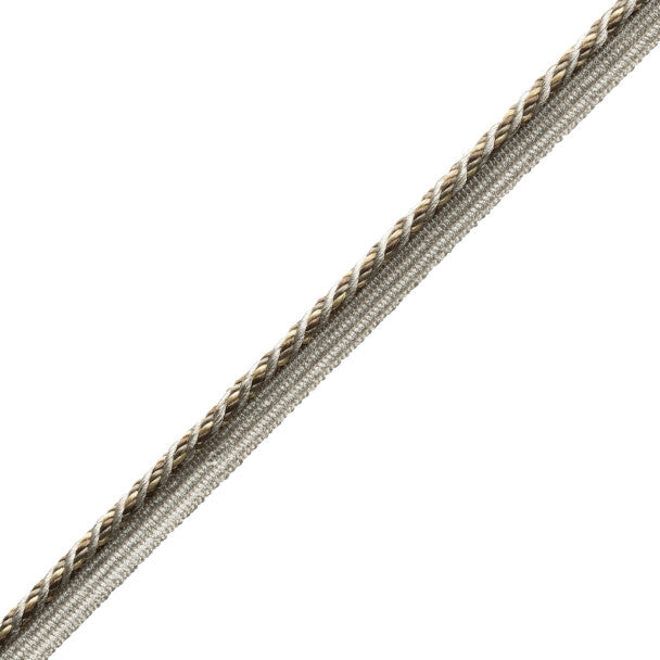 1/4" (5 Mm) Trianon Cord With Tape Trim by Samuel & Sons in Sterling