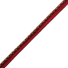 1/4" (5 Mm) Trianon Cord With Tape Trim by Samuel & Sons in Jewel