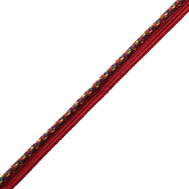 1/4" (5 Mm) Trianon Cord With Tape Trim by Samuel & Sons in Jewel