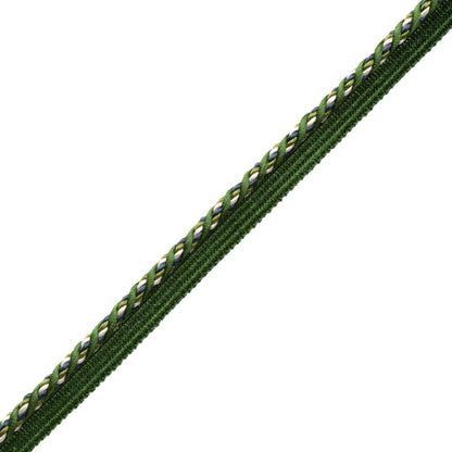 1/4" (5 Mm) Trianon Cord With Tape Trim by Samuel & Sons in Emerald