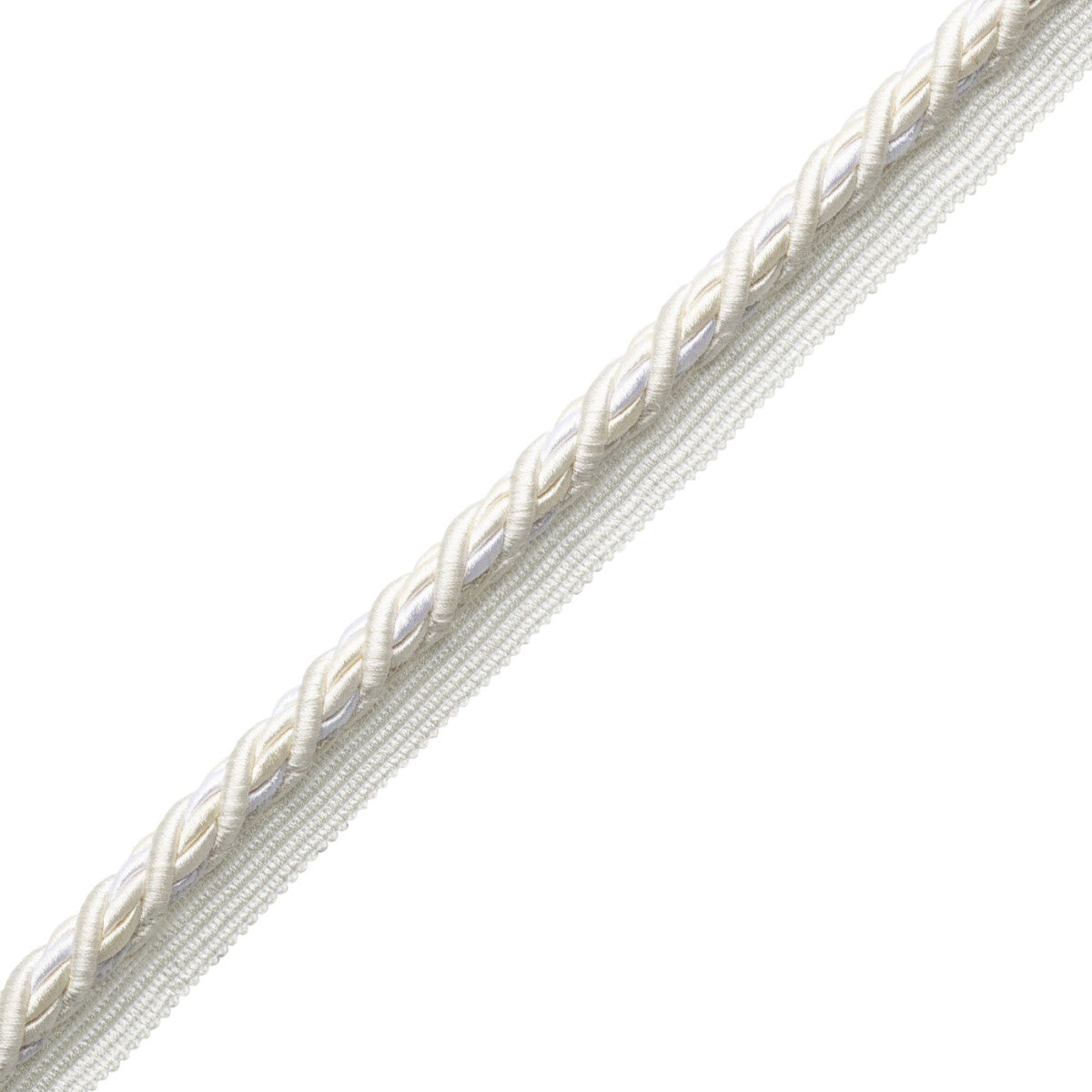 1/2" (13 Mm) Trianon Cord With Tape Trim by Samuel & Sons in Pearl