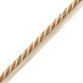 1/2" (13 Mm) Trianon Cord With Tape Trim by Samuel & Sons in Chiffon