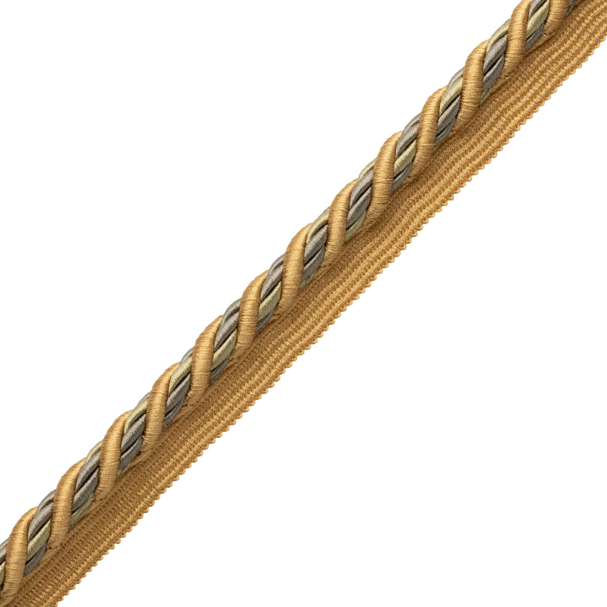 1/2" (13 Mm) Trianon Cord With Tape Trim by Samuel & Sons in Citrine