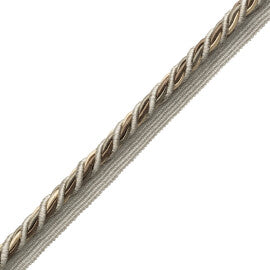 1/2" (13 Mm) Trianon Cord With Tape Trim by Samuel & Sons in Sterling