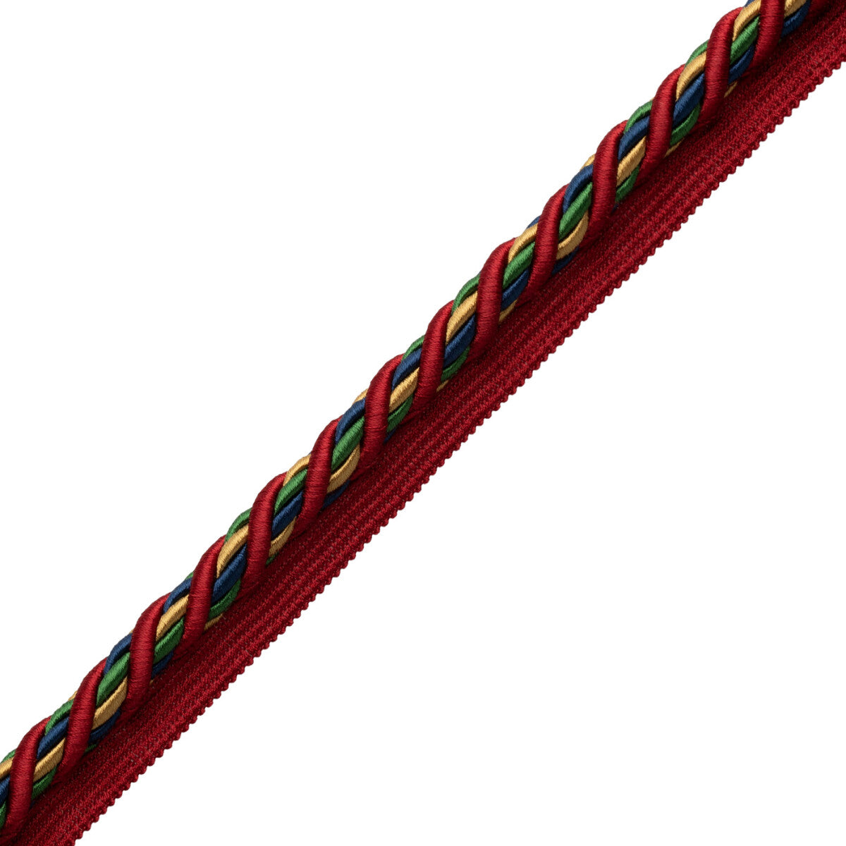 1/2" (13 Mm) Trianon Cord With Tape Trim by Samuel & Sons in Jewel