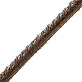 1/2" (13 Mm) Trianon Cord With Tape Trim by Samuel & Sons in Chocolat