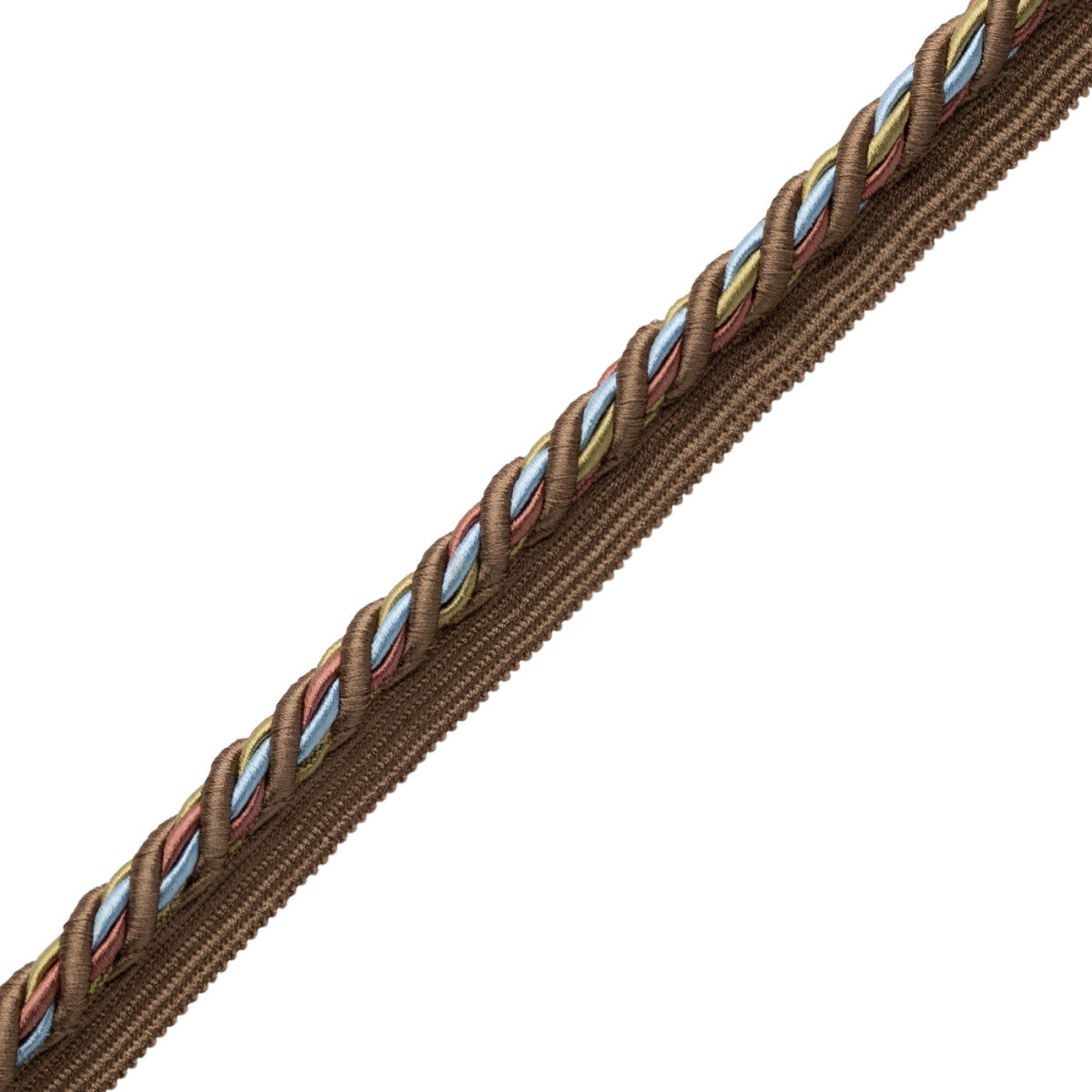 1/2" (13 Mm) Trianon Cord With Tape Trim by Samuel & Sons in Chocolat