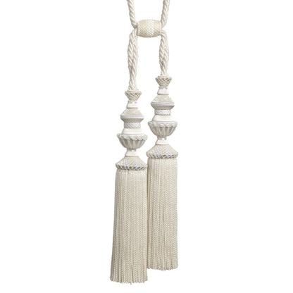 Trianon Double Tassel Tieback by Samuel & Sons in Pearl