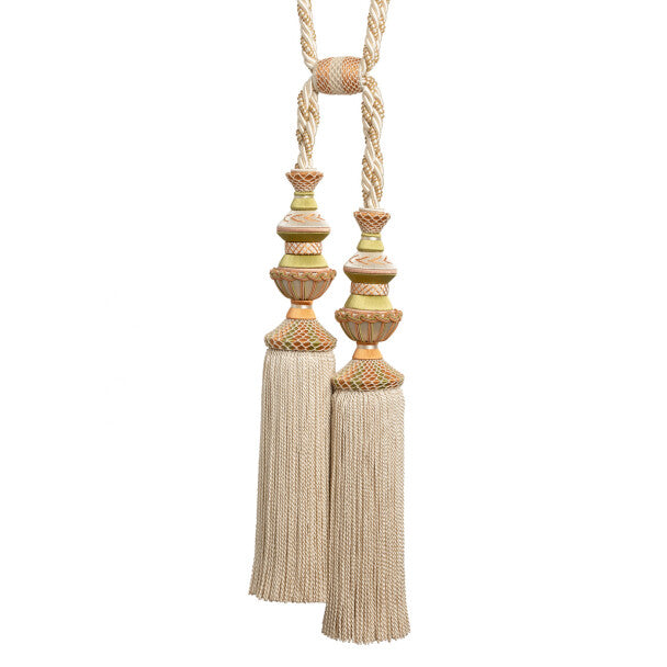 Trianon Double Tassel Tieback by Samuel & Sons in Chiffon