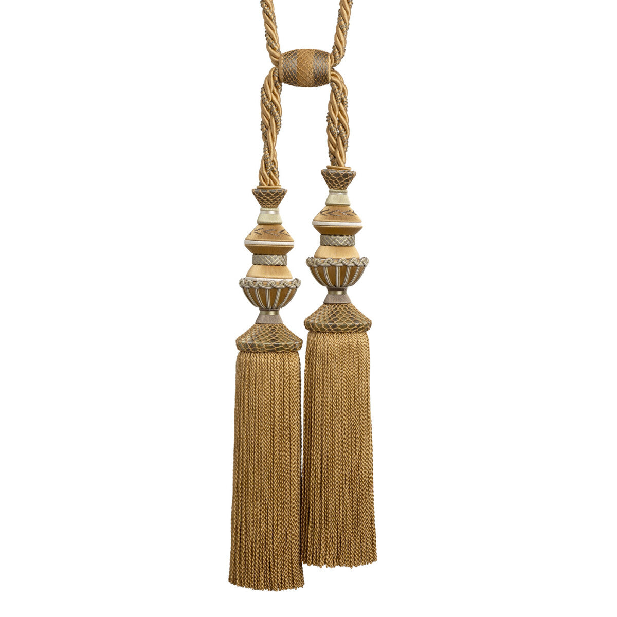 Trianon Double Tassel Tieback by Samuel & Sons in Citrine