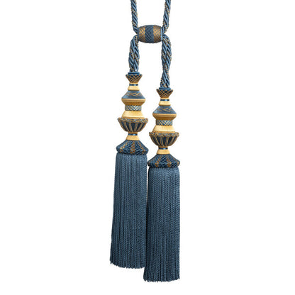Trianon Double Tassel Tieback by Samuel & Sons in Lapis