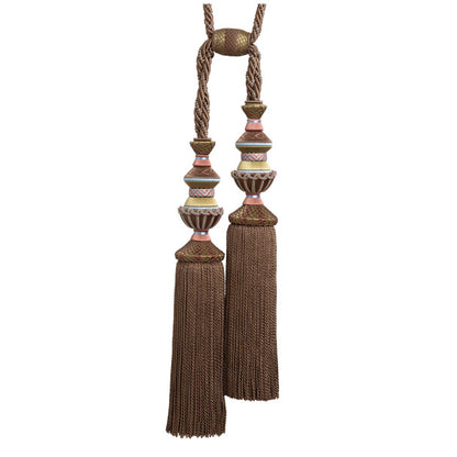 Trianon Double Tassel Tieback by Samuel & Sons in Chocolat