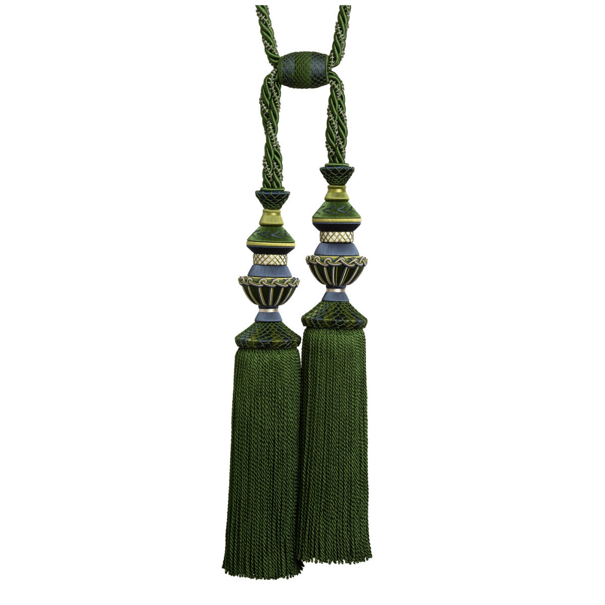 Trianon Double Tassel Tieback by Samuel & Sons in Emerald