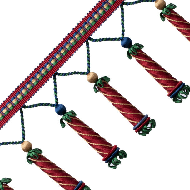 Trianon Carved Beaded Fringe Trim by Samuel & Sons in Jewel