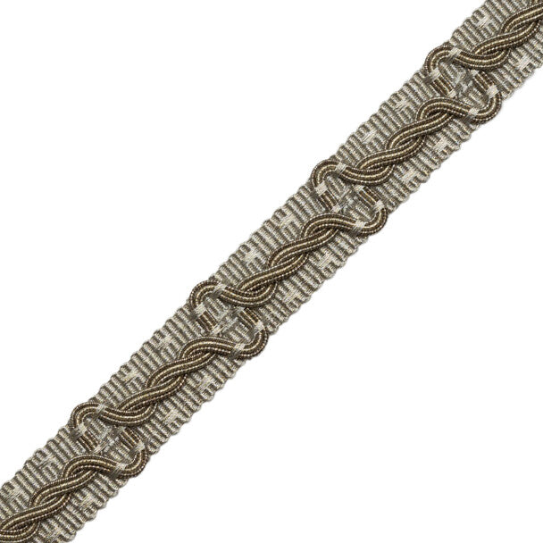 Trianon Braid Trim by Samuel & Sons in Sterling