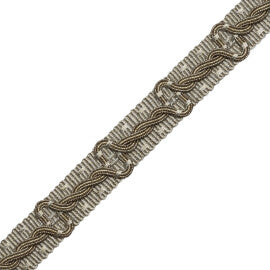 Trianon Braid Trim by Samuel & Sons in Sterling
