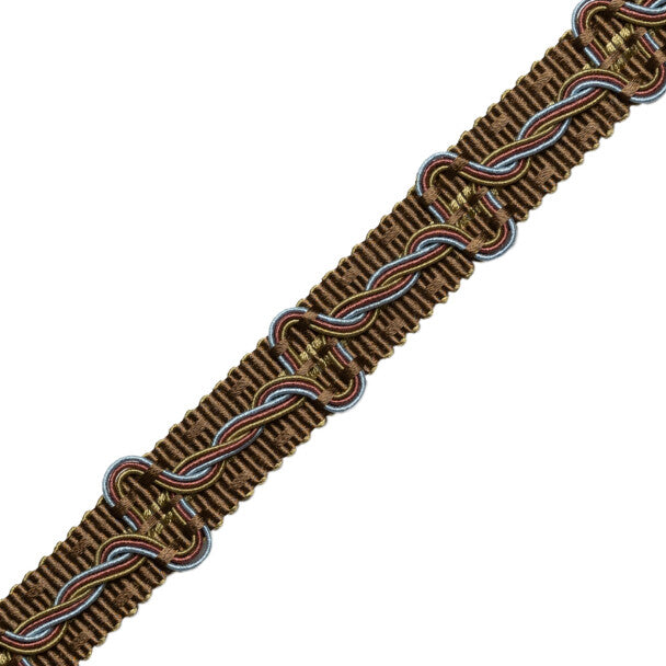 Trianon Braid Trim by Samuel & Sons in Chocolat