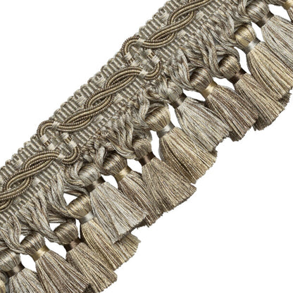 Trianon Scalloped Tassel Frnge Trim by Samuel & Sons in Sterling