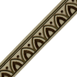 Alessia Velvet Border Trim by Samuel & Sons in Sage