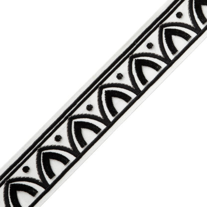 Alessia Velvet Border Trim by Samuel & Sons in Ebony