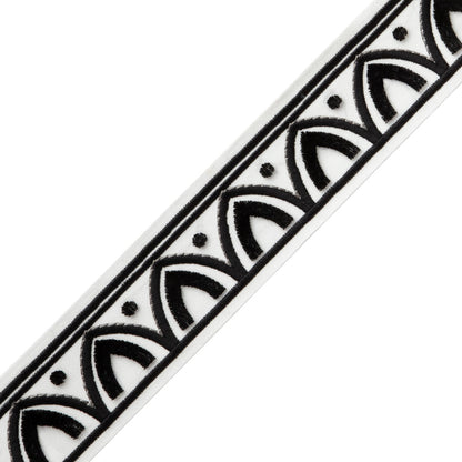 Alessia Velvet Border Trim by Samuel & Sons in Ebony