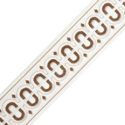 Flórián Velvet Border Trim by Samuel & Sons in Oyster