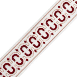Flórián Velvet Border Trim by Samuel & Sons in Blush