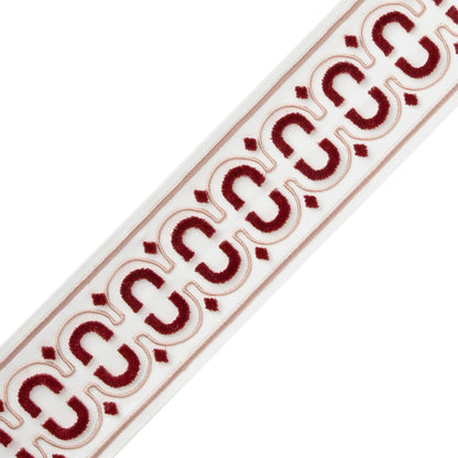 Flórián Velvet Border Trim by Samuel & Sons in Blush