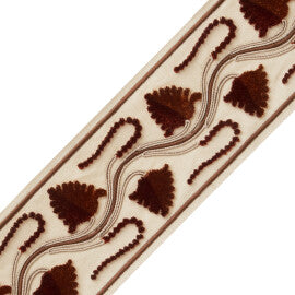 Daphne Velvet Border Trim by Samuel & Sons in Terra