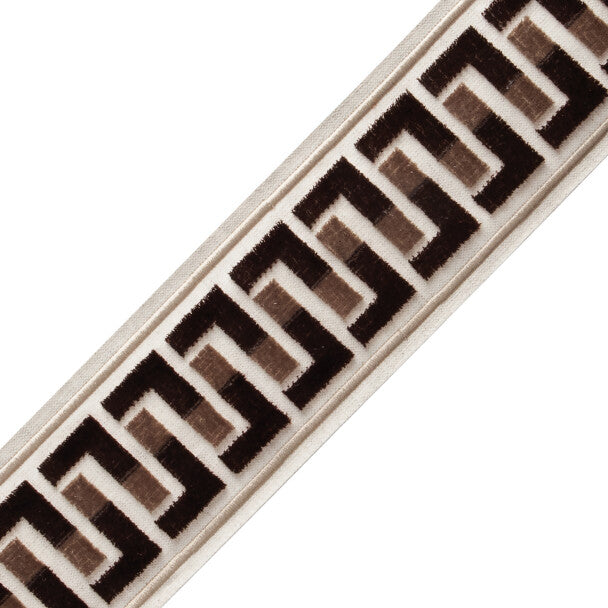 René Velvet Border Trim by Samuel & Sons in Espresso