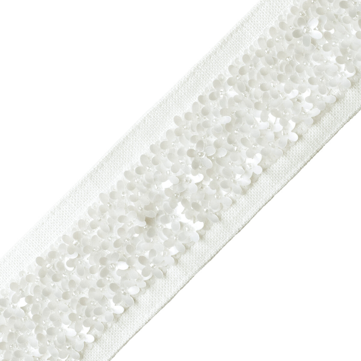 Hyacinth Border Trim by Samuel & Sons in Pearl
